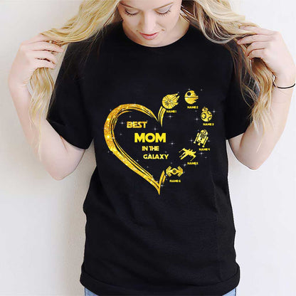 Best Mom In The Galaxy - Personalized Mother's Day The Force T-shirt and Hoodie