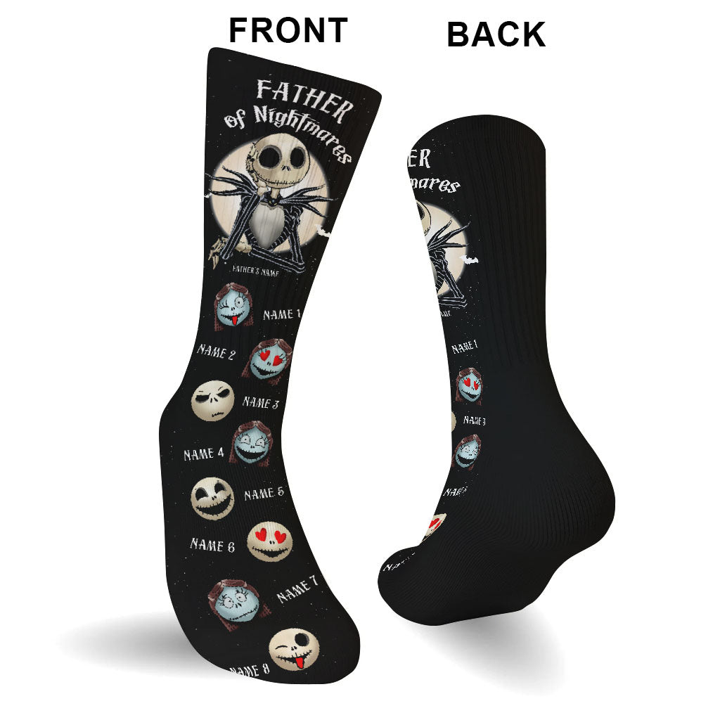 Mother Father Of Nightmares - Personalized Mother’s Day Father's Day Nightmare Socks