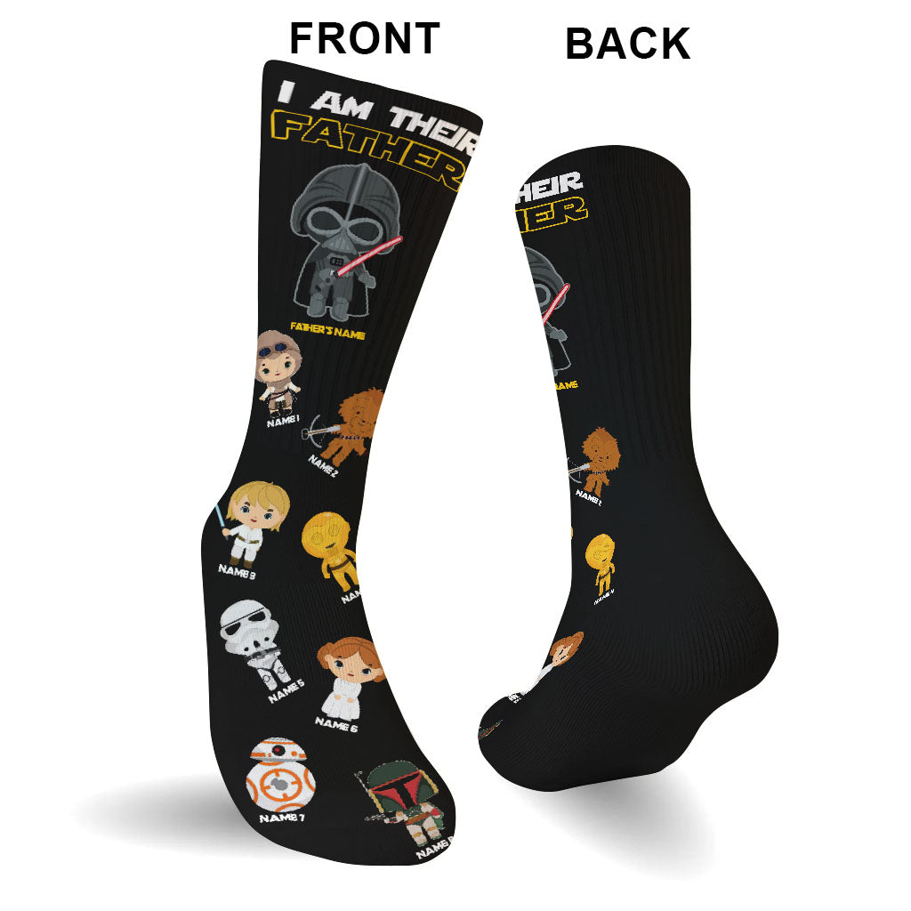 I Am Their Father - Personalized Father's Day Father Socks