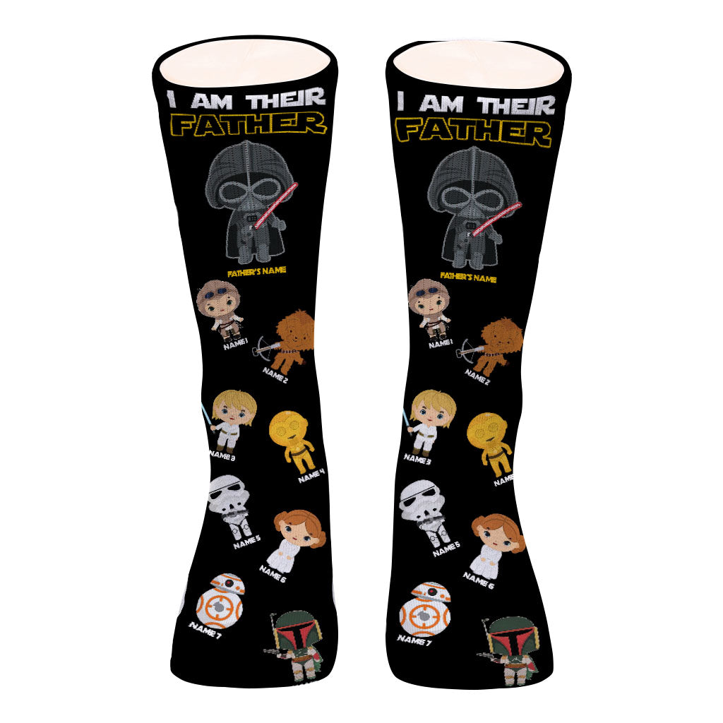 I Am Their Father - Personalized Father's Day Father Socks