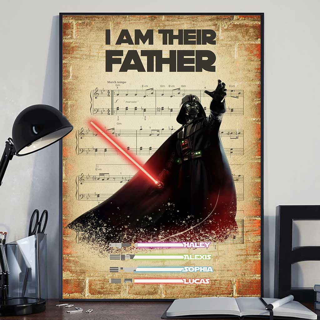 I Am Their Father - Personalized Father's Day The Force Poster