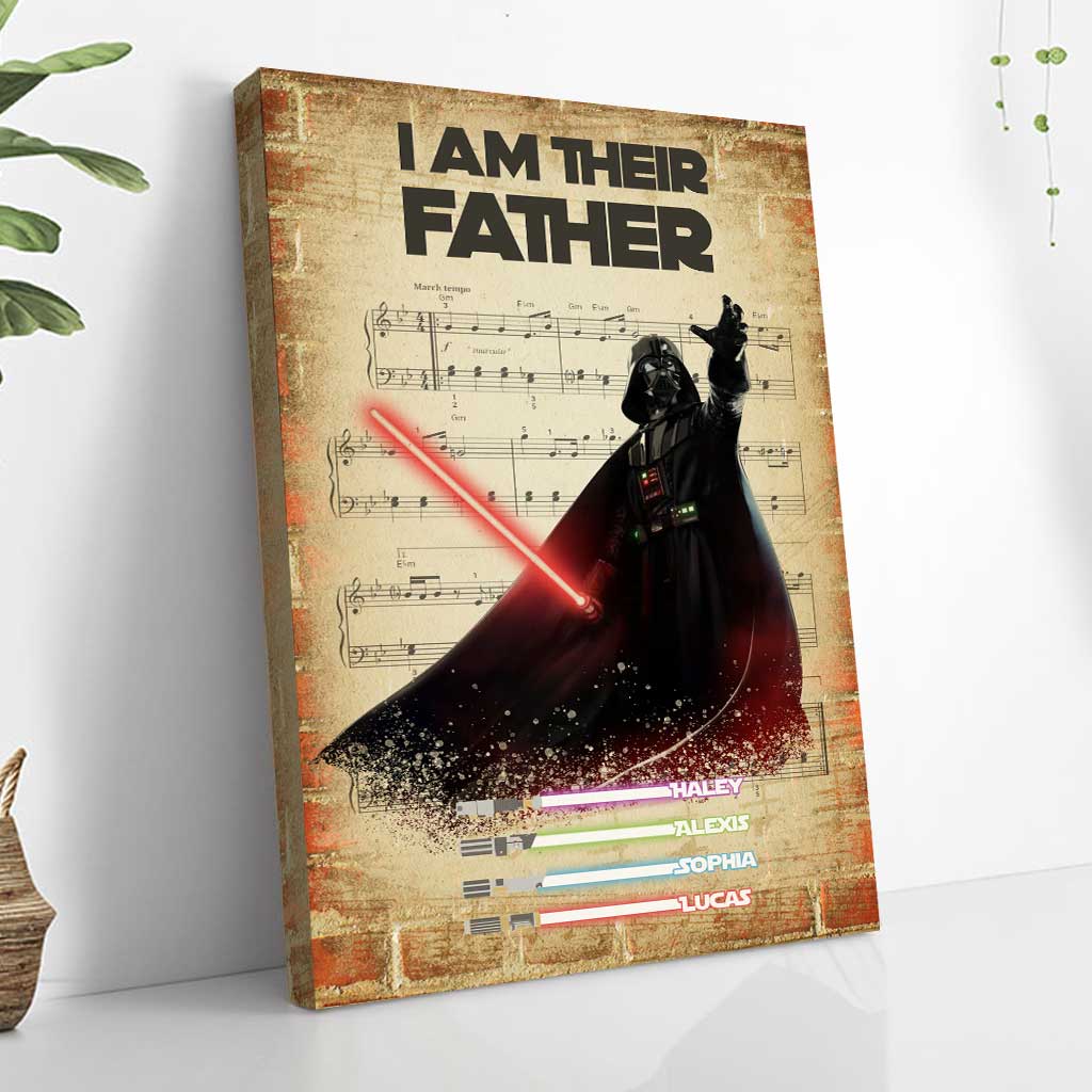 I Am Their Father - Personalized Father's Day The Force Poster