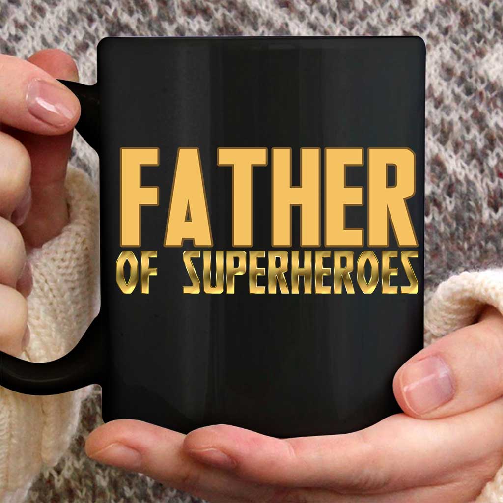 Father Of Superheroes - Personalized Father's Day Mug