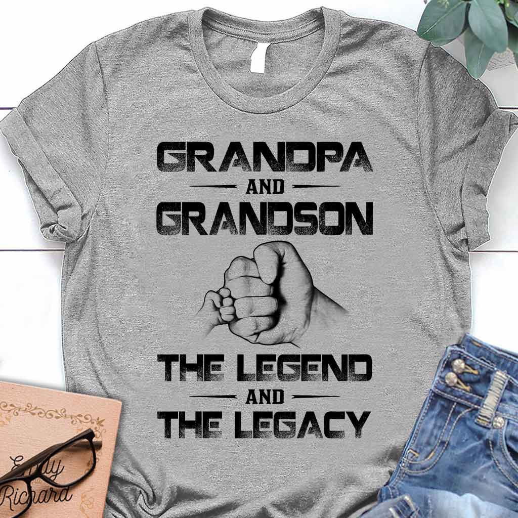 Grandpa And Grandson T-shirt And Hoodie 072021