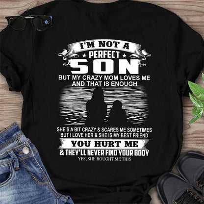 I'm Not A Perfect - Son T-shirt And Hoodie 072021