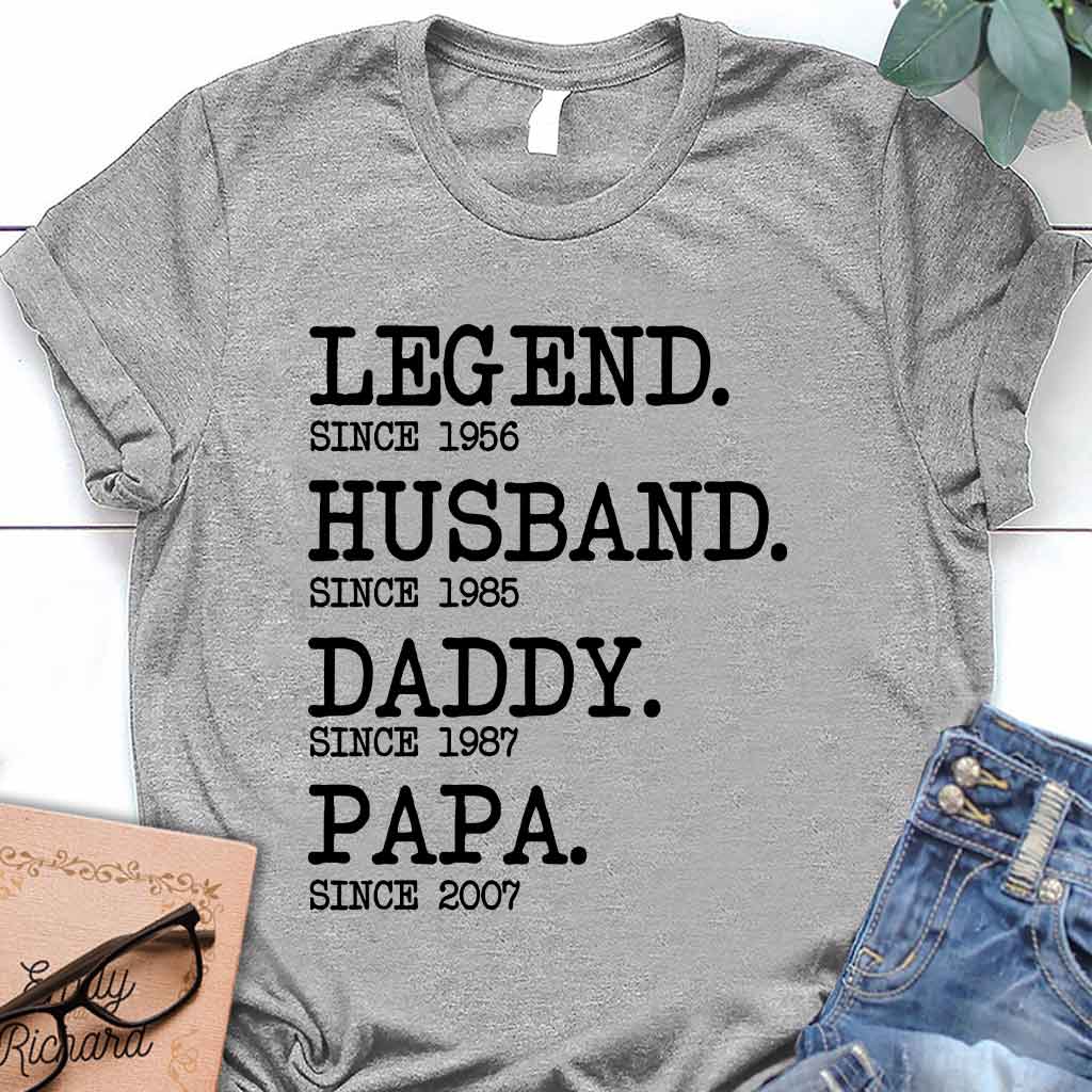 Legend Husband - Grandpa Personalized T-shirt And Hoodie 072021