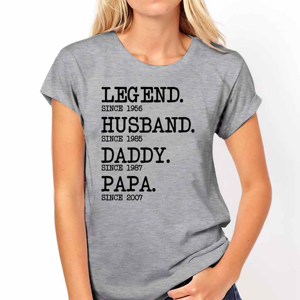 Legend Husband - Grandpa Personalized T-shirt And Hoodie 072021