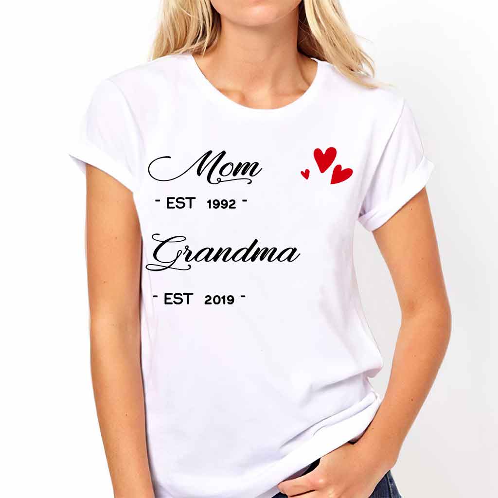 Mom Grandma Personalized T-shirt And Hoodie 072021