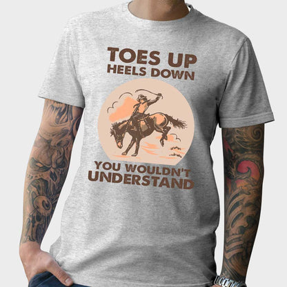 Toes Up Heels Down - Horse T-shirt and Hoodie