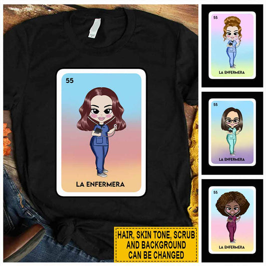 La Enfermera - Nurse Personalized T-shirt And Hoodie