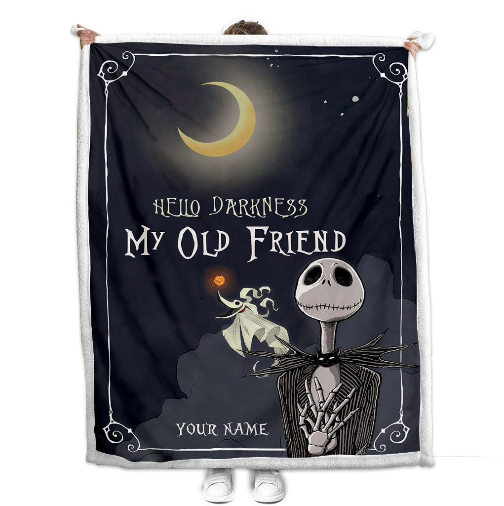 Hello Darkness - Personalized Nightmare Blanket