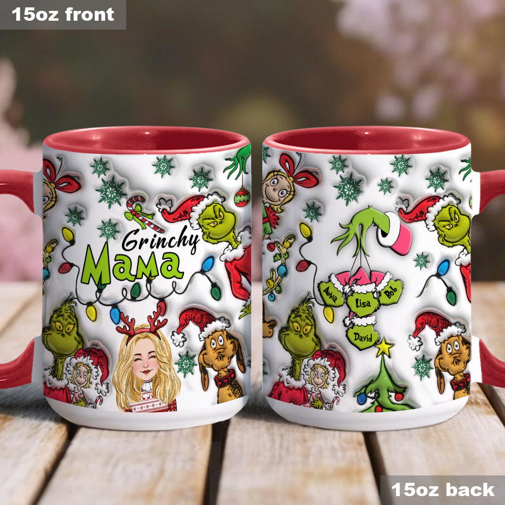 Grinchy Mama - Personalized Mother Accent Mug