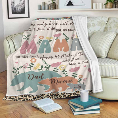 I've Only Been With Dad - Personalized Mother's Day Blanket