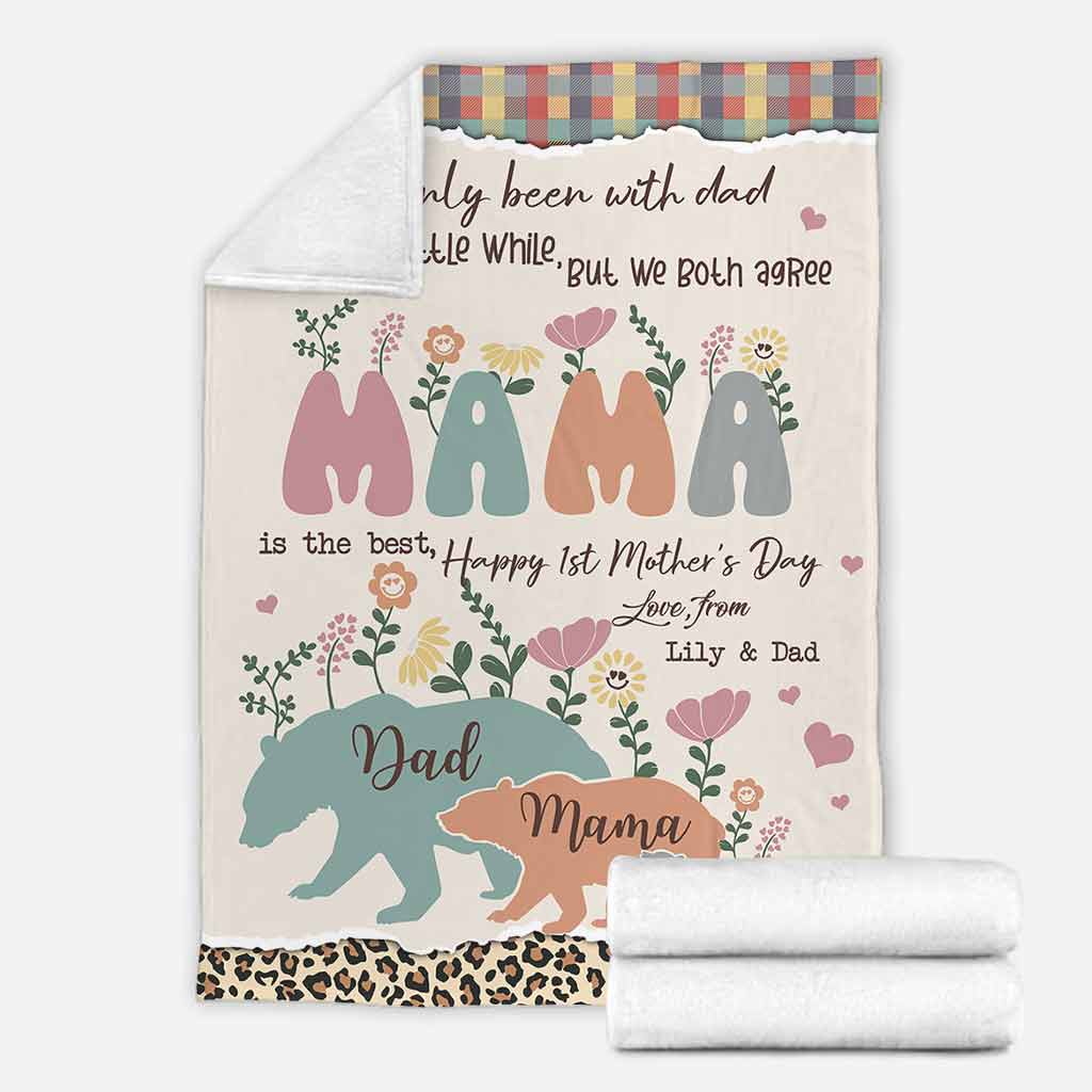 I've Only Been With Dad - Personalized Mother's Day Blanket