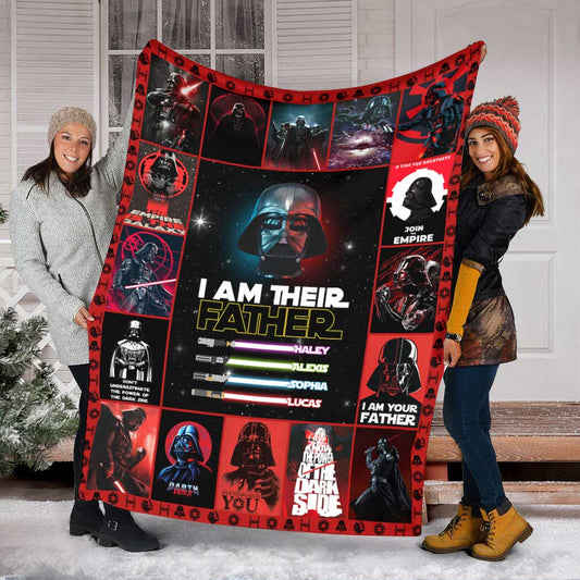 I Am There Father - Personalized Father's Day The Force Blanket