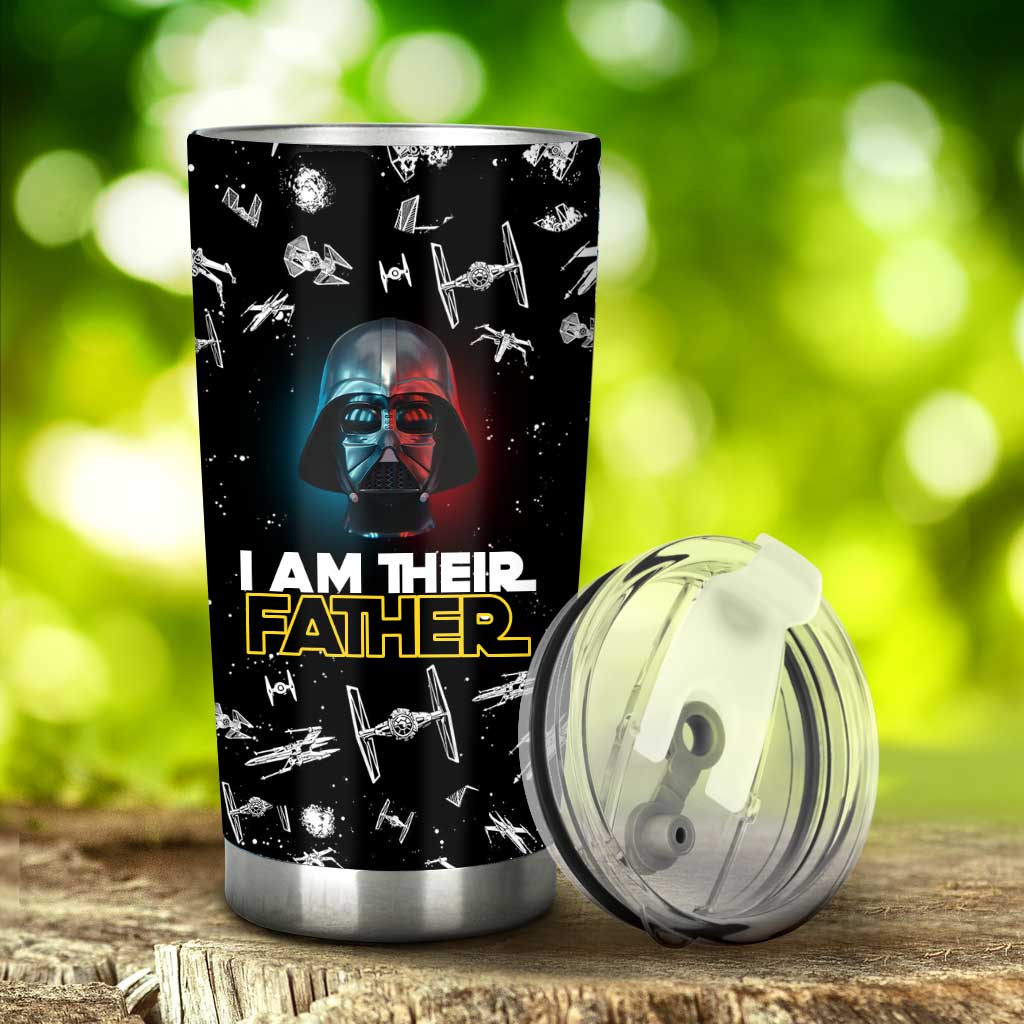 I Am Their Father - Personalized Father's Day The Force Tumbler abtest