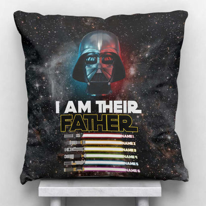 I Am There Father - Personalized Father's Day The Force Throw Pillow