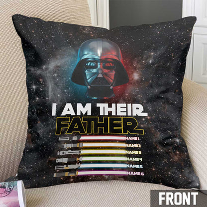 I Am There Father - Personalized Father's Day The Force Throw Pillow