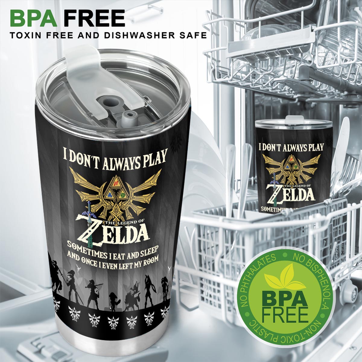 I Don't Always Play - Personalized The Hero's Legend Tumbler