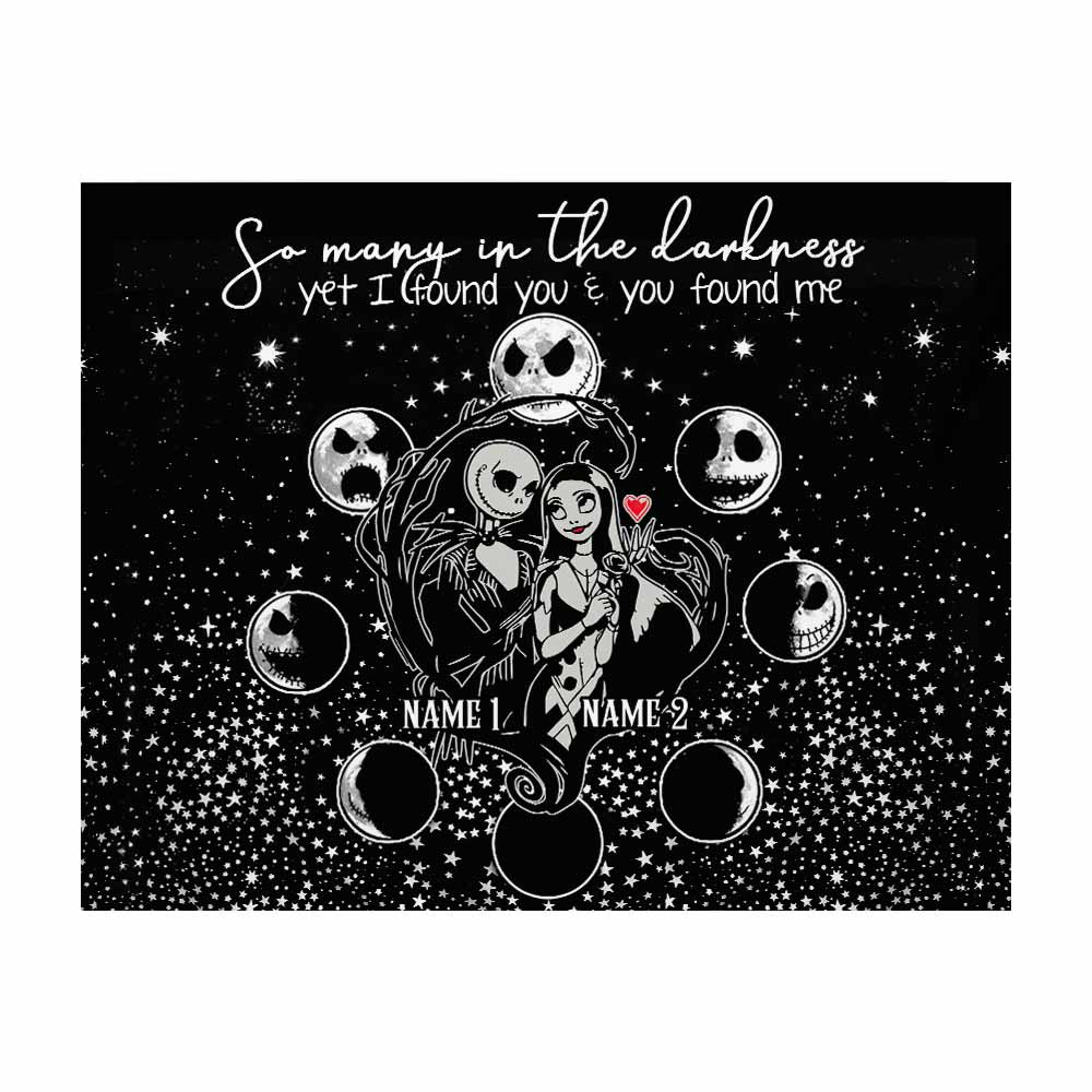 So Many In The Darkness - Personalized Couple Nightmare Wall Tapestry