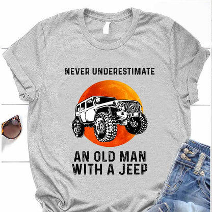 Never Underestimate An Old Man - Car T-shirt and Hoodie 1121