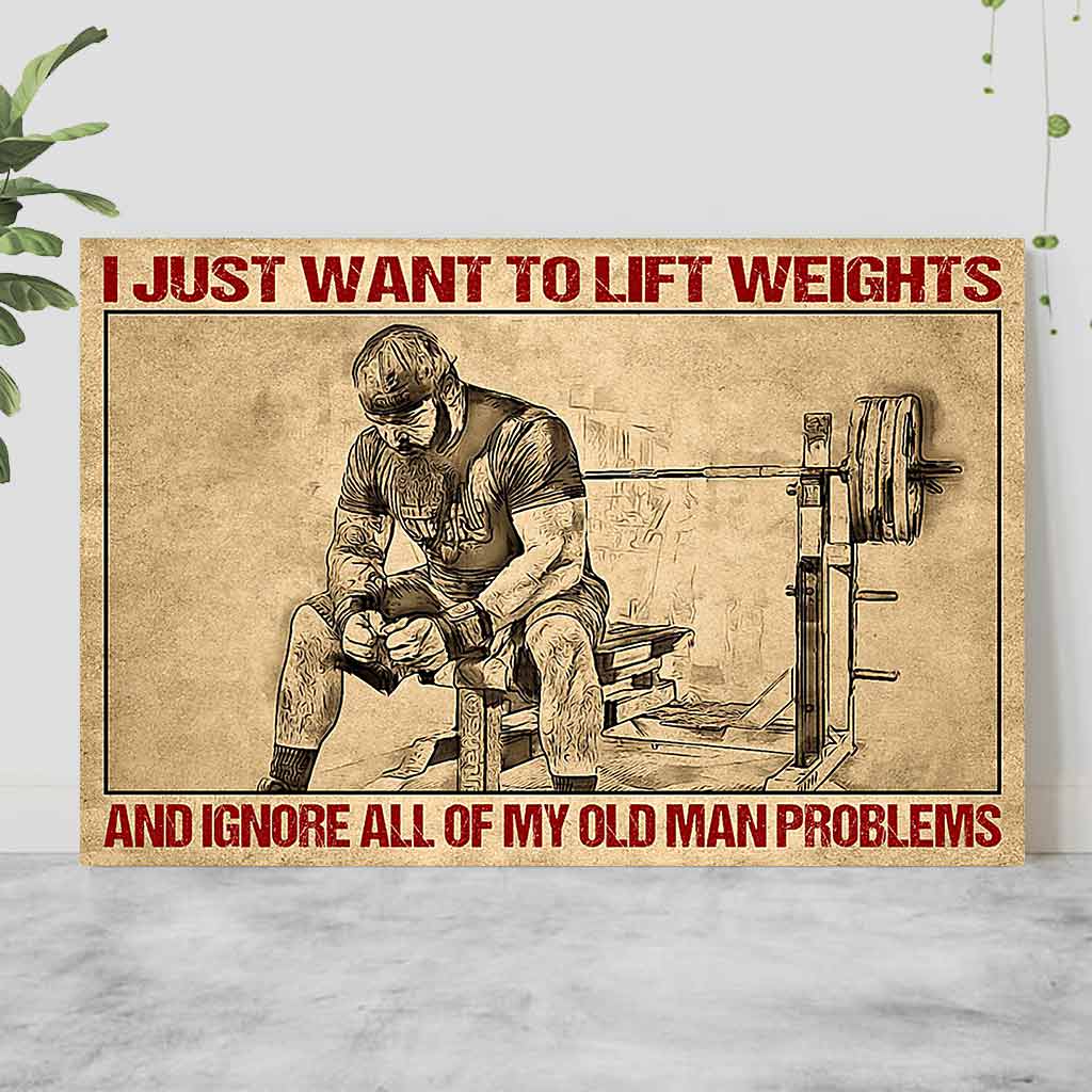I Just Want To Weightlifting - Poster 112021