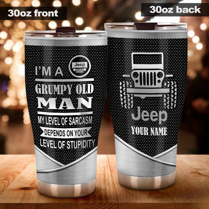 I'm A Grumpy Old Man - Personalized Car Tumbler