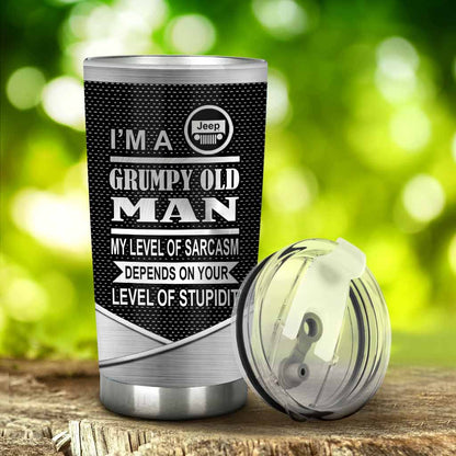 I'm A Grumpy Old Man - Personalized Car Tumbler