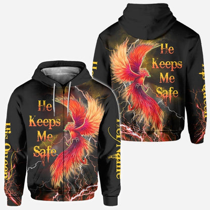 His Queen Her King - Couple Personalized Dragon All Over T-shirt and Hoodie