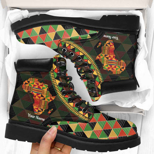 Black History Month - Personalized African American All Season Boots