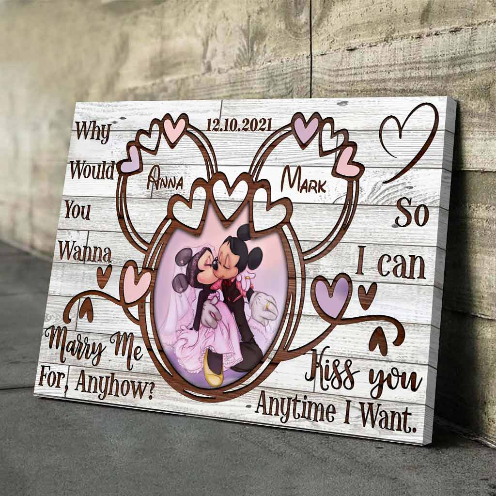 So I Can Kiss You - Personalized Couple Mouse Poster