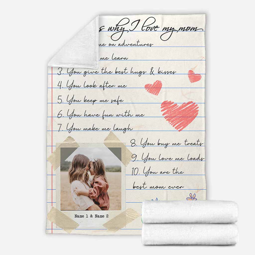 10 Reasons Why I Love You - Personalized Mother's Day Blanket