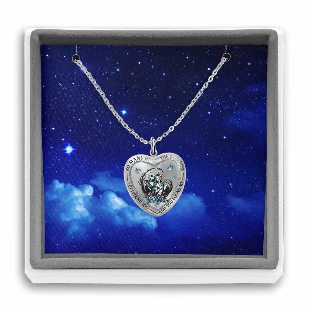 I Found You & You Found Me - Personalized Nightmare Heart Pendant Necklace