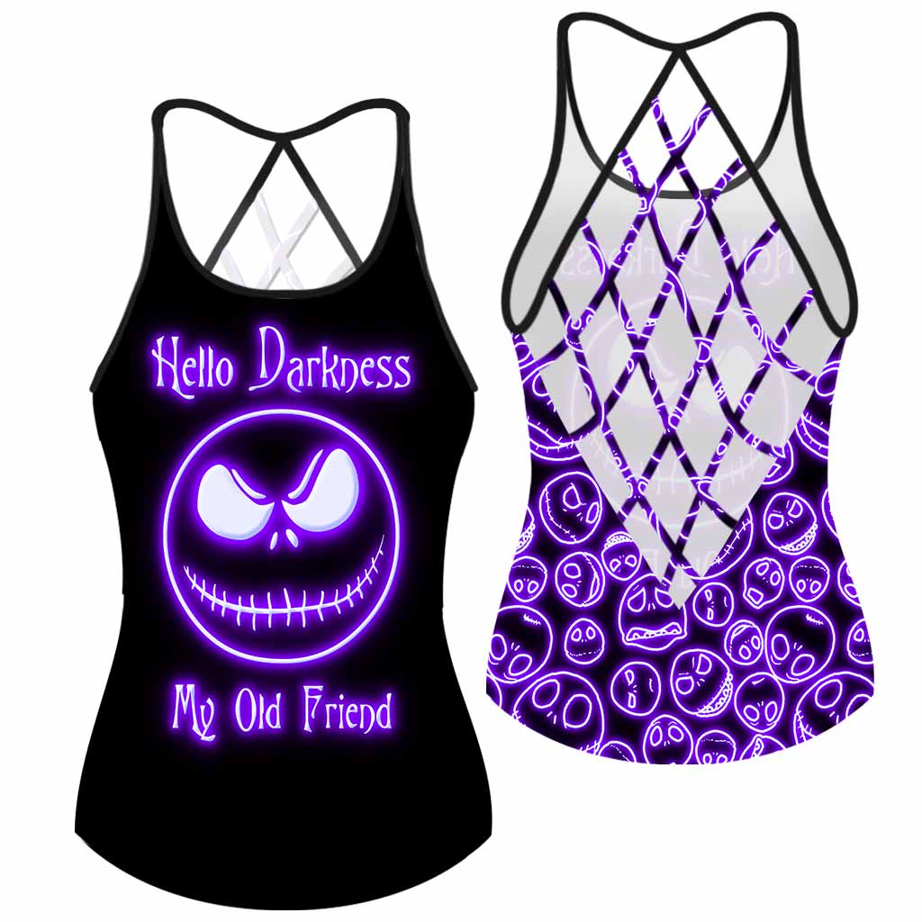 Hello Darkness My Old Friend - Nightmare Cross Tank Top