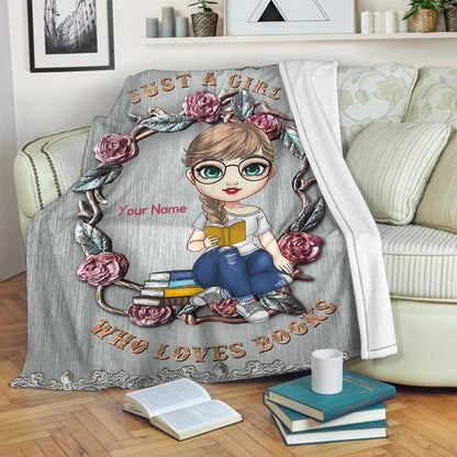 Book Lover - Personalized Blanket