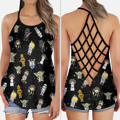 May The Force Be With You - Cross Tank Top