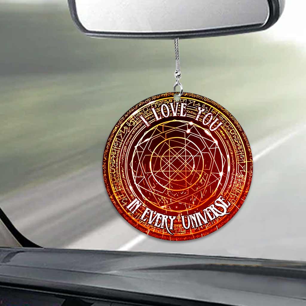 I Love You In Every Universe - Car Ornament (Printed On Both Sides)