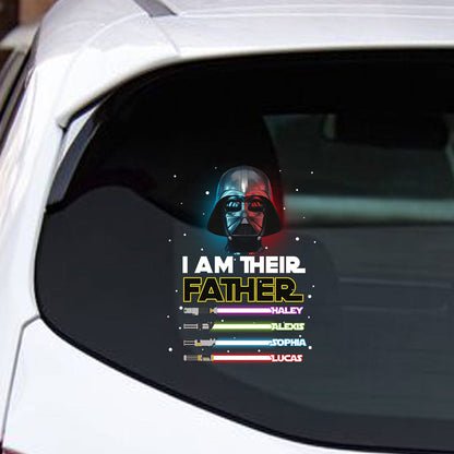 I Am Their Father - Personalized Father's Day Decal Full