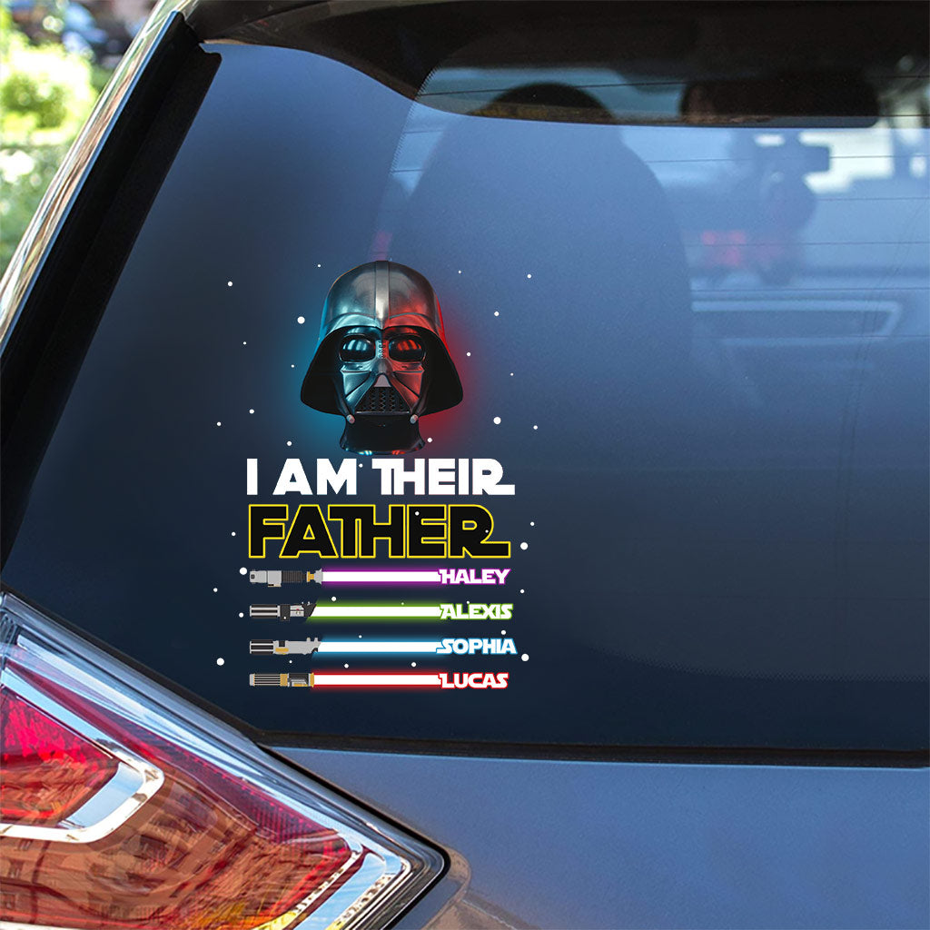 I Am Their Father - Personalized Father's Day Decal Full