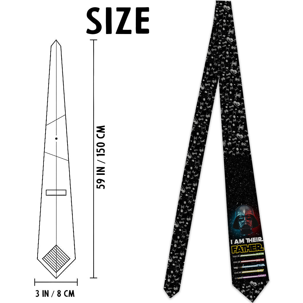I Am Their Father - Personalized The Force Necktie