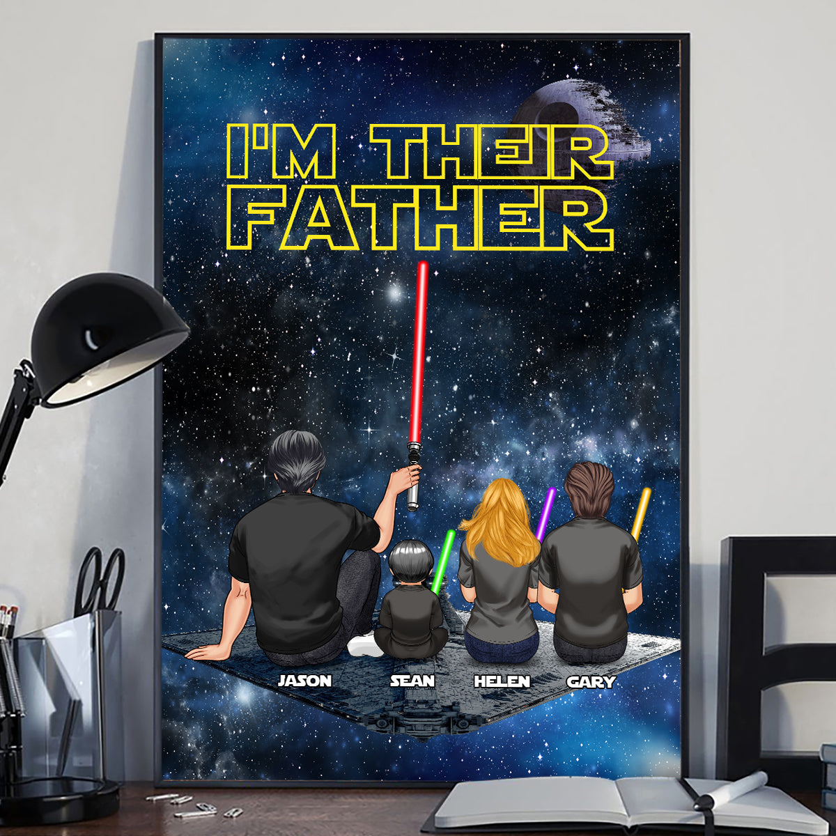 I'm Their Farther - Personalized The Force Canvas and Poster
