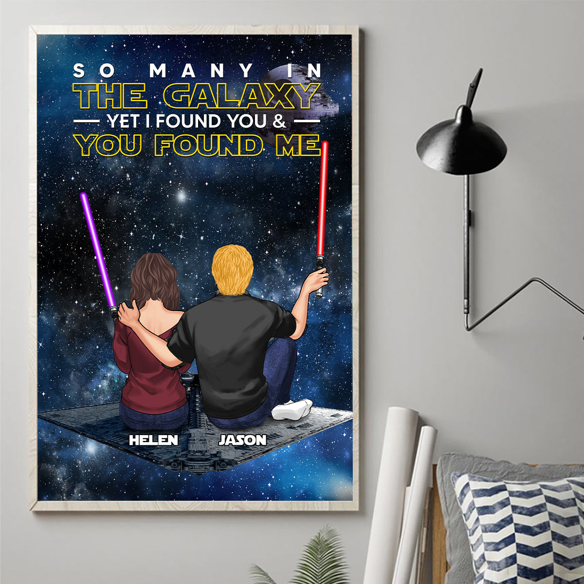 So Many In The Galaxy - Personalized The Force Canvas and Poster