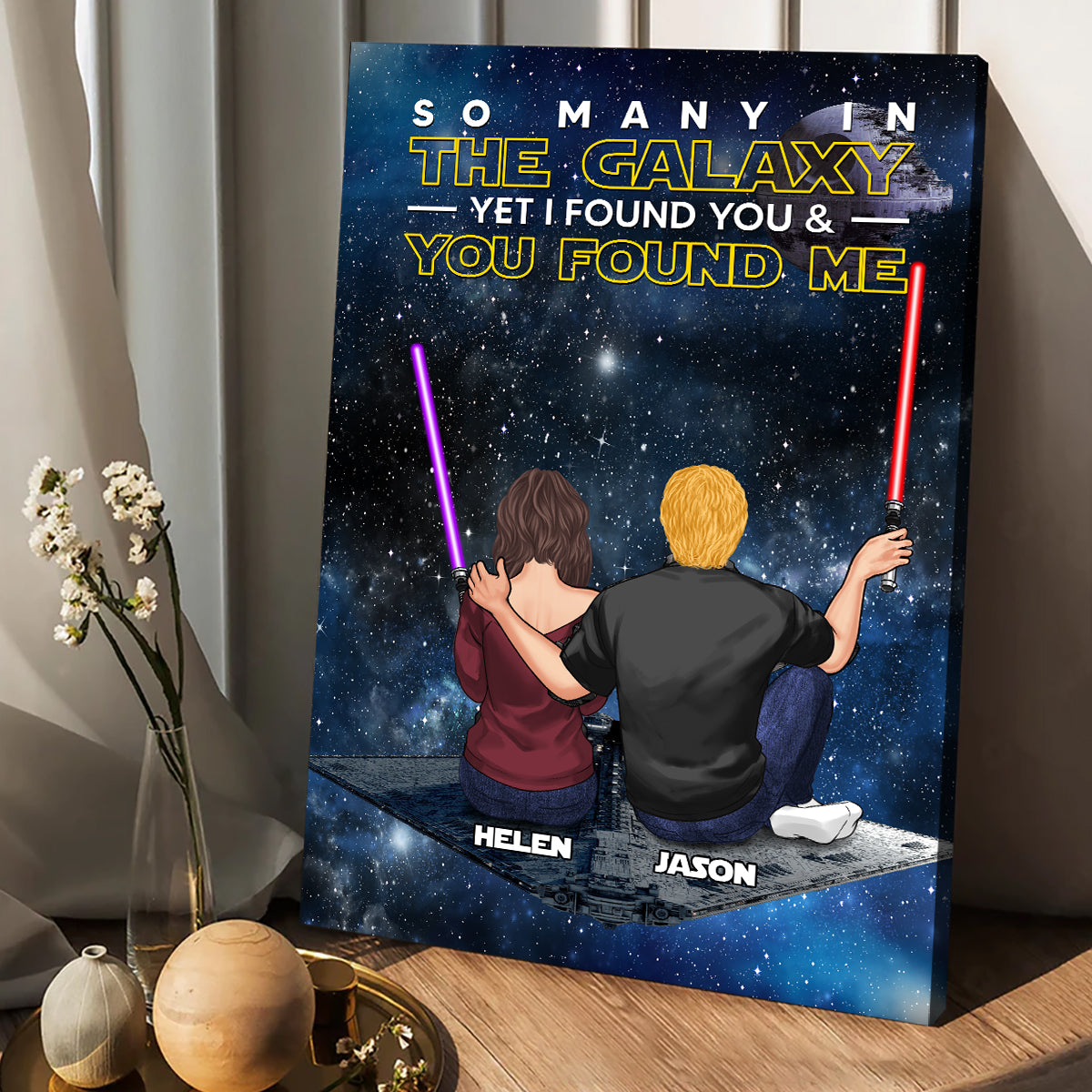 So Many In The Galaxy - Personalized The Force Canvas and Poster