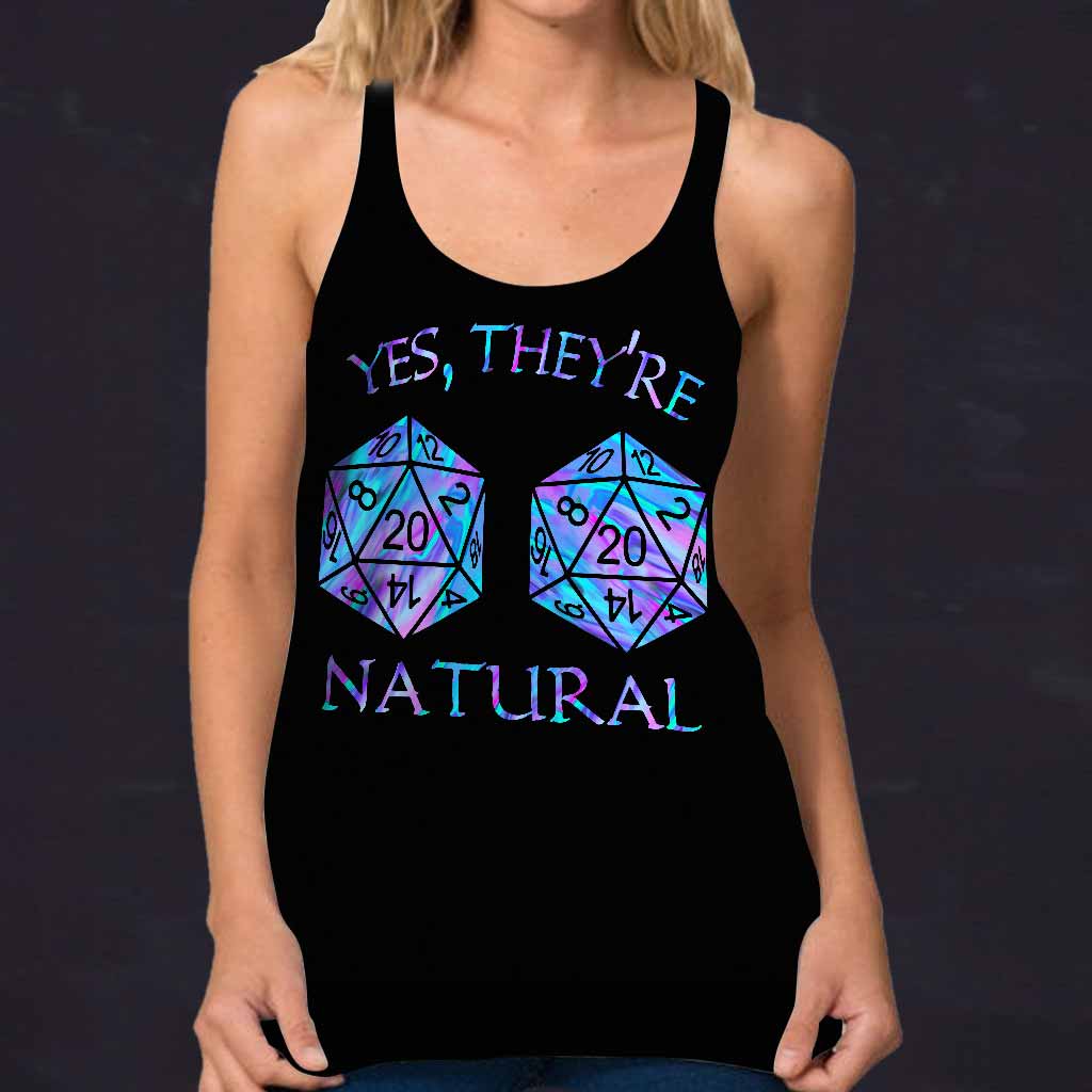 Yes They're Natural - Tabletop RPG Cross Tank Top