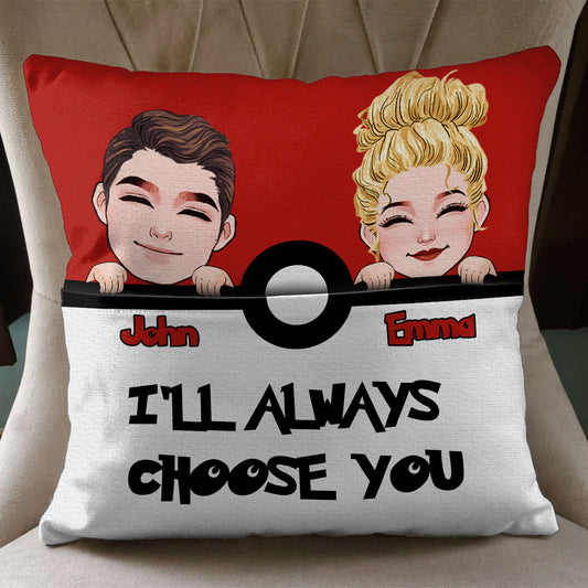I'll Always Choose You - Personalized Monster Trainer Pocket Pillow