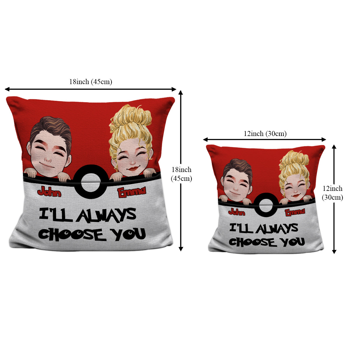I'll Always Choose You - Personalized Monster Trainer Pocket Pillow
