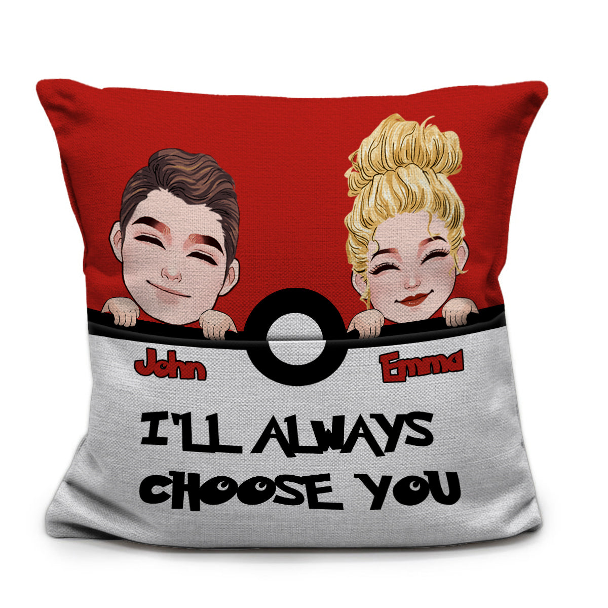 I'll Always Choose You - Personalized Monster Trainer Pocket Pillow