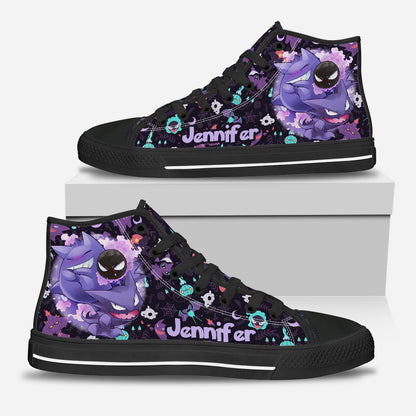 Purple Monsters - Personalized Monster Trainer High Top Shoes