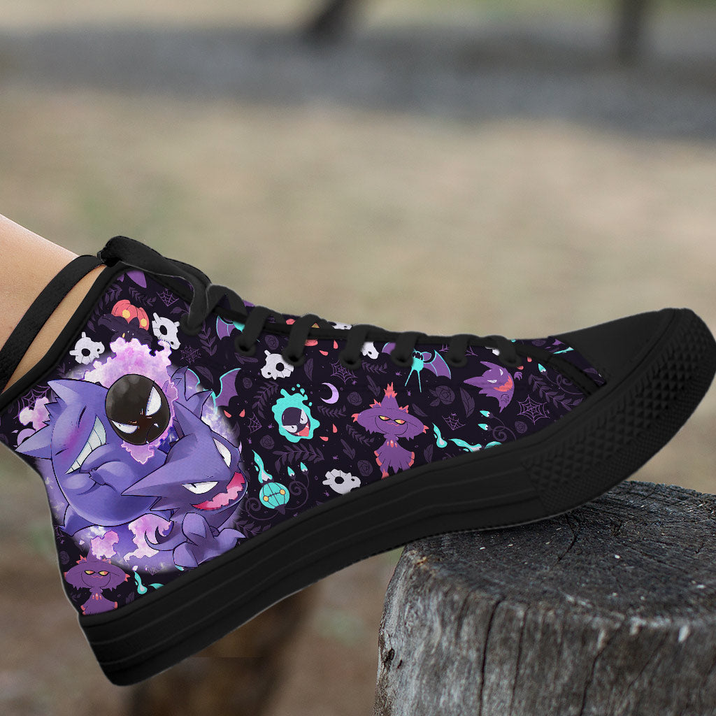 Purple Monsters - Personalized Monster Trainer High Top Shoes