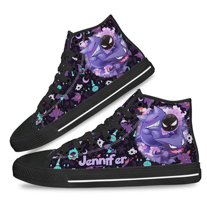 Purple Monsters - Personalized Monster Trainer High Top Shoes